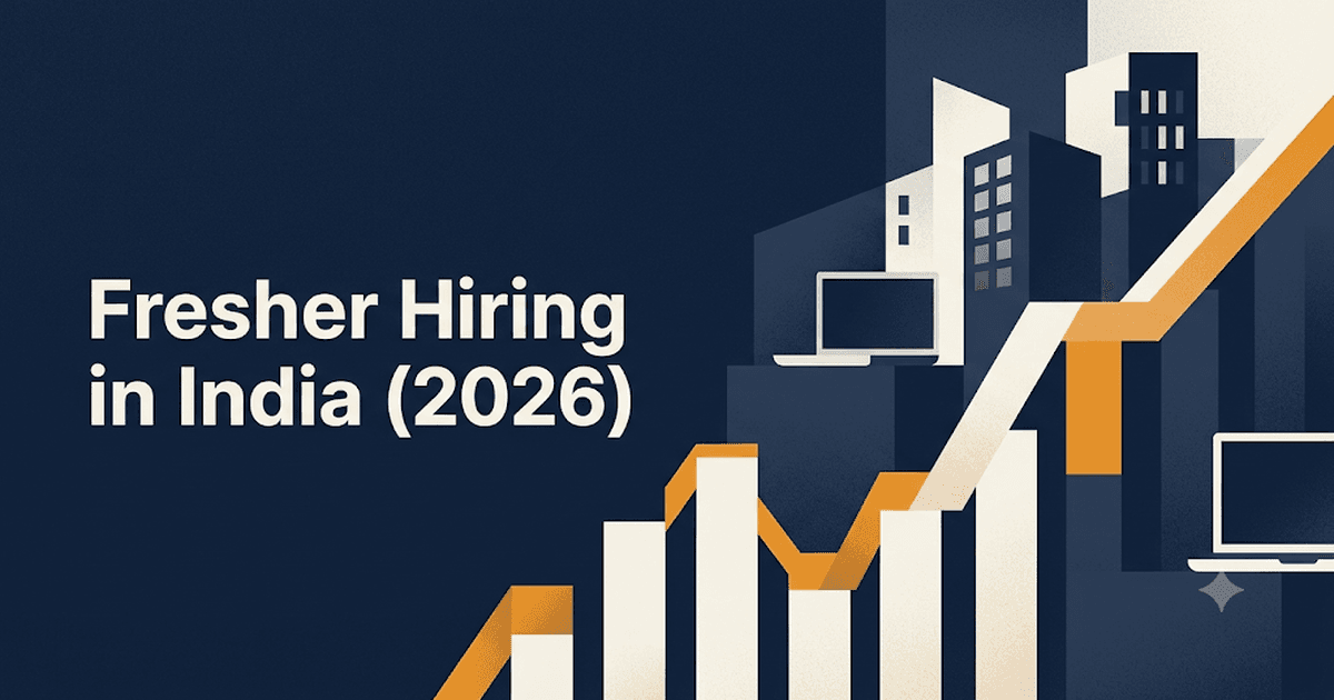 Fresher hiring in Indian IT, 2026